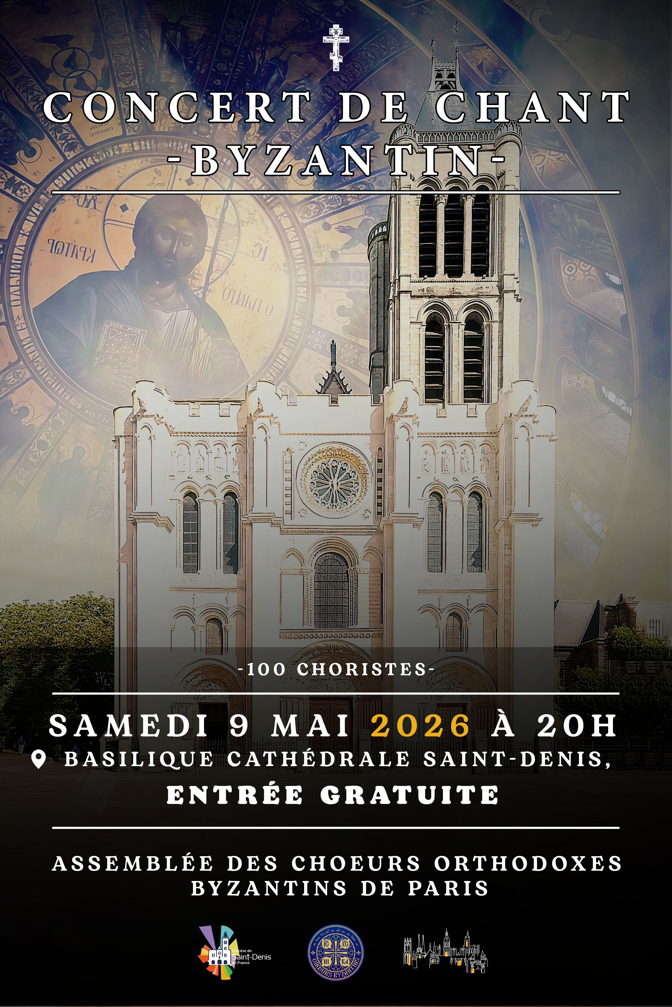 Affiche du Concert de Chant Byzantin